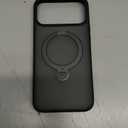 Compatible with iPhone 17 Pro Max Case with Invisible Magnetic O-Ring Stand Military-Grade Translucent Case for iPhone 17 ProMax 6.9" [Compatible with Mag-Safe][Great Grip Feeling], Black