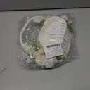 CHILDWEET White Wedding Flower Girl Basket with Lace and Artificial Flowers Satin Vintage Fairy Wicker Basket Romantic Elegant Wedding Party Decoration