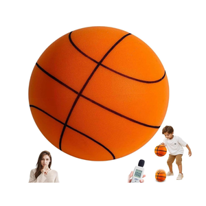 Silent Basketball  Size 7 (29.5''), Upgraded Noiseless Airless & Foam Ball, Foam Indoor Ball for Quiet Dribbling and Indoor Training, Real Feel Higher Bounce Quieter