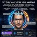 AI Smart Bluetooth Translator Glasses,Support 140+Languages Translation&Bluetooth Connection for Men and Women Travelling/Business/Sports (W630+Camera+Color Change Lenses+Silver)