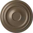 Ekena Millwork CM24TRWSS 24-3/8" x 1-1/2" Traditional Ceiling Medallion, Warm Silver