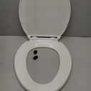 KOHLER K-4774-0 Brevia Elongated White Toilet Seat with Quick-Release Hinges And Quick-Attach Hardware For Easy Clean, White