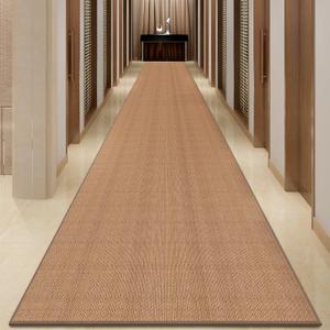18ft Hallway Runner Rug Mat Non Slip, Rubber Backed Absorbent Floor Rug Carpets, Runner for Entryway Porch Backyard Dining Room, Camel