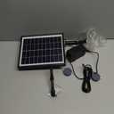 Andoer Pond Oxygenator Solar Powered 6W Solar Oxygen Pump Fish Tank Oxygenator Aquarium Oxygen Aerator Air Pump Fishing Aerator with Pipe 2 Air Bubble Stones for Garden Fish Tank Outdoor Pool Pond