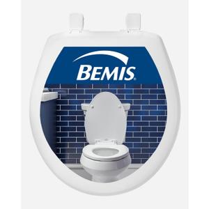 Bemis Slow Close Round Toilet Seat, Easy Clean Hinges, White
Lid never slams, quick-release for deep cleaning, durable plastic, 730SLEC