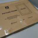 16 x 20 Picture Frame, USA-Sourced Natural Walnut Wood Photo Frame with Tempered Glass, Handcrafted Rounded Corner 16x20 Wooden Frame Matted to 11x14 Photos, Horizontal or Vertical Wall Mounting