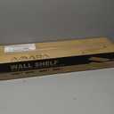 AMADA HOMEFURNISHING Floating Shelves Large, 24 x 7 Inch Wall Shelves for Bathroom, Bedroom, Kitchen, Shelves for Wall Decor Set of 2, White - AMFS06