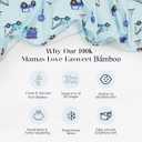 Newborn Baby Bamboo Viscose Knotted Gown Long Sleeve with Mitten Cuffs Sleeper Nightgown 0-3 Months (Aerial Alliance)