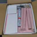 Nightstand,Modern Bedside Table with Storage Drawer and Open Wood Shelf, for Living Room, Bedroom and Small Spaces, Accent Night Stand with Solid Wood Legs, Easy Assembly,Classic Pink