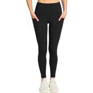 Rrosseyz Womens High Waisted Lounge Athletic Legging Pants (Black, M)