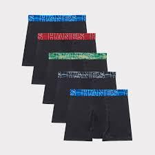 Hanes Boy's Moves Breathable Mesh Boxer Brief Underwear, XTemp, MoistureWicking Boxer Briefs for Boys, 6Pack, Size M