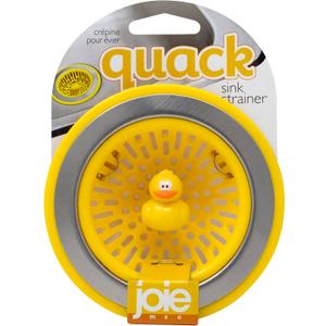 Joie Quack Kitchen Sink Strainer Basket, Fits All Standard Sinks, Stainless Steel, Cute Garbage Disposal Drain Cover, 4.5-Inch, Yellow Duck