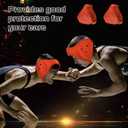 Jerify 2 Pcs Wrestling Headgear for Kids Youth Soft Grappling Headgear Wrestling Adjustable Ear Head Guard Protective(Orange) (Orange)