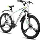 HILAND 26" MTB Mountain Bike for Men Women Adults, 18-Speed, Disc Brake, Lightweight Aluminum Frame, 3/6 Spoke Wheel, 5 feet to 6 feet