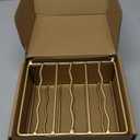 Mluyeri Napkin Holder for Table, Gold Modern Iron Standing Napkin Dispenser for Paper Napkins & Kitchen Dining & Countertops Cocktail Upright Napkin Holder Dispenser Suitable for All Room Decors