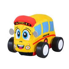 Plush Remote Control Bus for Toddlers, 2.4GHz Soft Body RC Car with Music Universal Brick-Compatible Roof, Easy 2-Button Controller, Durable Wheels, Gift Toy for Boys & Girls Ages 2–5