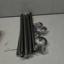 Black Curtain Rods for Windows 16-88 inch, 1 inch Decorative Curtain Rod Set, Adjustable Heavy Duty Drapery Rod for Bedroom, Livingroom