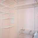 MorningRo 12 Pack 47.5 Inch Dual Track Upright Wall Shelving System Shelf Bracket Twin Slot Shelf Rail Dual Track Upright Heavy Duty Support System for Pantries, Linen Closets, Laundry Rooms(White)