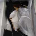 BCTEX COLL Womens Pointed Toe Pumps Shoes Ankle Strap Chunky Low Heels Metal Lined Sandals Designed for Women (7, Black)