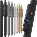 8 Pcs Gel Pens - 0.7mm Fine Point Smooth Writing Black Ink, Quick-Dry Long Lasting Fidge Pens, School & Office Supplies for Men Women