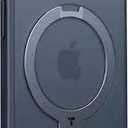 TORRAS UltraMagnetic Ostand for iPhone 16 Pro Case Translucent Matte Black | Compatible with MagSafe, Military Grade Drop Protection, Stronger Magnetic, Shockproof Airbag, Camera Control, Color Buttons, Slim Anti-Scratch