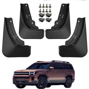 Mud Flaps for 2024 2025 2026 Hyundai Santa Fe Hybrid Mud Guards Splash Guards Front & Rear SUV Set of 4PCS Black Heavy Duty Compatible with Santa Fe MudGuards Exterior Accessories