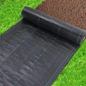 Weed Barrier Landscape Fabric 4FTx100FT Premium Weed Block Gardening Mat Woven Weed Control Fabric for Outdoor Gardens Underlayment Construction Projects