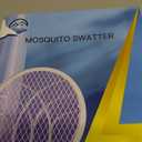 Electric Fly Swatter Racket, Mosiller 2 in 1 Bug Zapper with Type-C Rechargeable Base, 4000V Mosquito Killer with 3-Layer Safety Mesh for Pest Insect Control for Indoor、Office、Camping(Grey-1 Pack)