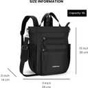 Sherpani Soleil, Anti Theft Convertible Backpack, 3 in 1 Tote, Crossbody Purse, 18L Travel Bag, Fits 13 Laptop (Carbon), One Size