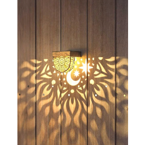 Solar Fence Light Solar Deck Lights Waterproof LED Powered Step Wall Lanterns Outdoor Decorations Warm Yellow Decorative Lighting for Garden Backyard (Black)