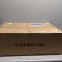 XXXL Extra Large Stainless Steel Litter Box, 28" L x 20" W x 14" H Super Large Stainless Steel Litter Box, Suitable for Large Cats and Multiple Cats, Non-Sticky, Anti-Leakage, Easy to Clean