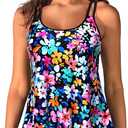 Womens Flowy Tankini Tops Only - Modest Bathing Suit Loose Fit Swimsuit Swim Tops No Bottom 2025, XL