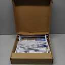 Tall White Wire Shelf Dividers for Closet Organization  Sturdy and Easy Set-Up Closet Shelf Dividers with Bonus Rose Gold Hanger (8, 12" x 12" Standard)