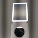 FUNTOUCH Rechargeable Travel Makeup Mirror with Lights and 10X Magnifying Mirrors, Portable Lighted Vanity Mirror with 80 Led,2000mAh Battery,3 Color Lighting,Touch Dimming,Tabletop Light up Mirror