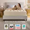 BEDLORE King Mattress Topper , Thick Pillow Top Mattress Pad