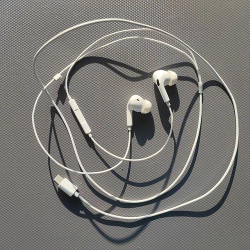 EarPods Headphones with USB-C Plug, Wired Ear Buds with Built-in Remote to Control Music, Phone Calls, and Volume