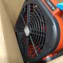 Battery Operated Fan for Milwaukee M18 battery, Portable Fan with AC Adapter & LED Lights, 4 Speeds & Hook, Cordless/Camping/Battery Powered fan, for Outdoor Jobsite (Battery Not Included)