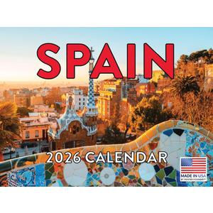 Spain Calendar 2026 Monthly Wall Calender 12 Month | American Made In The USA