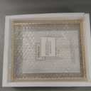 Gold 8x10'' Floating Frame Set of 2,For Photo Sizes (4x 6'',5x7,7x9''), Metal Frames for Tabletop/Shelf Display,Classy Gift Choice for Wedding,Birthady,Home or Office Decor