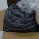 Homelike Moment Comforters Queen Size - Grey Duvet Insert Down Alternative Bed Queen Comforter, Lightweight Bedding Comforters Full Size Quilted Soft All Season Reversible Dark Gray/Light Grey