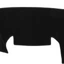 Dash Covers Mat for Toyota RAV4 2007-2012 Upgrade Polyester Car Center Console Interior Trim Dashboard Cover for Toyota RAV4 Protector Black