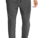 Men's Joggers Sweatpants with Zipper Pockets Lightweight Stretch Athletic Gym Pants for Workout, Running, Golf XL