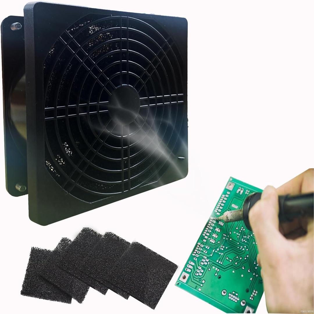 Solder Fume Extractor Soldering Smoke Absorber Welding Smoke Remover with 5 Carbon Filters