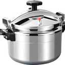 ABOOFAN Aluminum Pressure Cooker, 7L Pressure Canner Release Valve Aluminum Canning Pot Cooker Pot Stove Top Instant Pot (7.4 Quarts)