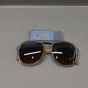 Jectieey Polarized Aviator Sunglasses for Womens Men Trendy 2024 Square Classic 70s Sun Glasses TR90, XS