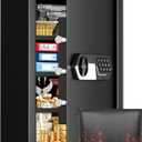 5.2 Cuft Large Home Safes Fireproof Waterproof, Anti-theft Fireproof Safe Box with Keypad Key and 3 Removable Shelves, Digital Security Safe Water and Fireproof, Document Safe for Home Money Valuables