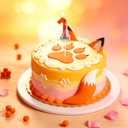 SAVITA Fox Birthday Candle, Adorable Cartoon Number Candle Animal Themed Cake Decoration for Birthday Parties Baby Shower Celebrations (Number 1)