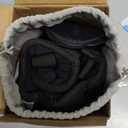 Travel Pillows for Airplanes, Airplane Pillow for Long Flight, Airplane Head Strap with Eye Mask for Sleep, Travel Neck Pillow for Car Road Trip, 360 Support Headrest, Stop Bobblehead, Black