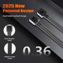 14 inch Black Large Zip Ties Heavy Duty (100 Pack), 2025 New Patented Design, 300 LBS Tensile Strength, Self-Locking Nylon PA66 Cable Ties for Indoor and Outdoor Use