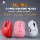 Darmoshark M5PRO Mini Wireless Gaming Mouse,Tri-Mode 8K/Bluetooth Mouse Up to 30000DPI,PAW3950 Optical Sensor Lightweight 38g,5 programmable Button,Computer Mouse for Laptop,PC,Mac-Red